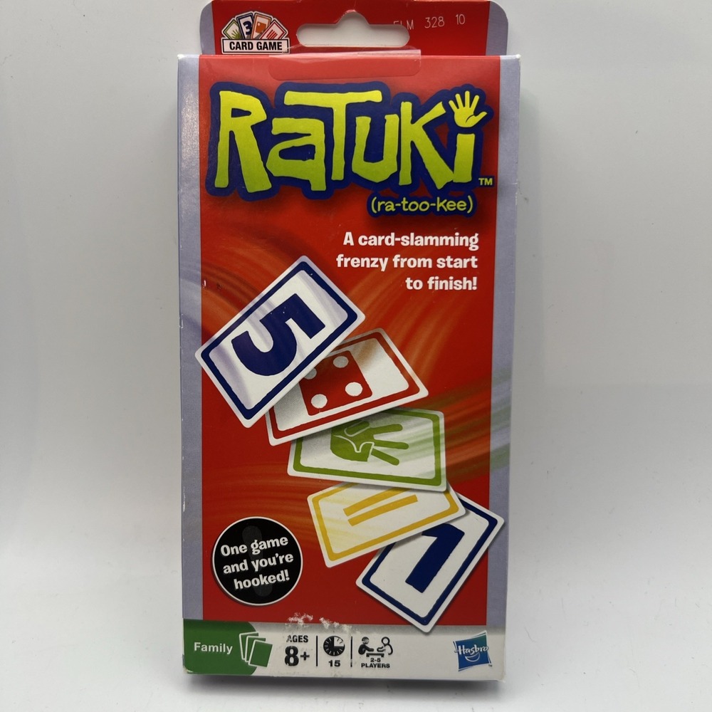 Hasbro RATUKI (ra-too-kee) Card-Slamming Frenzy Game Family Fast Fun 2010 New